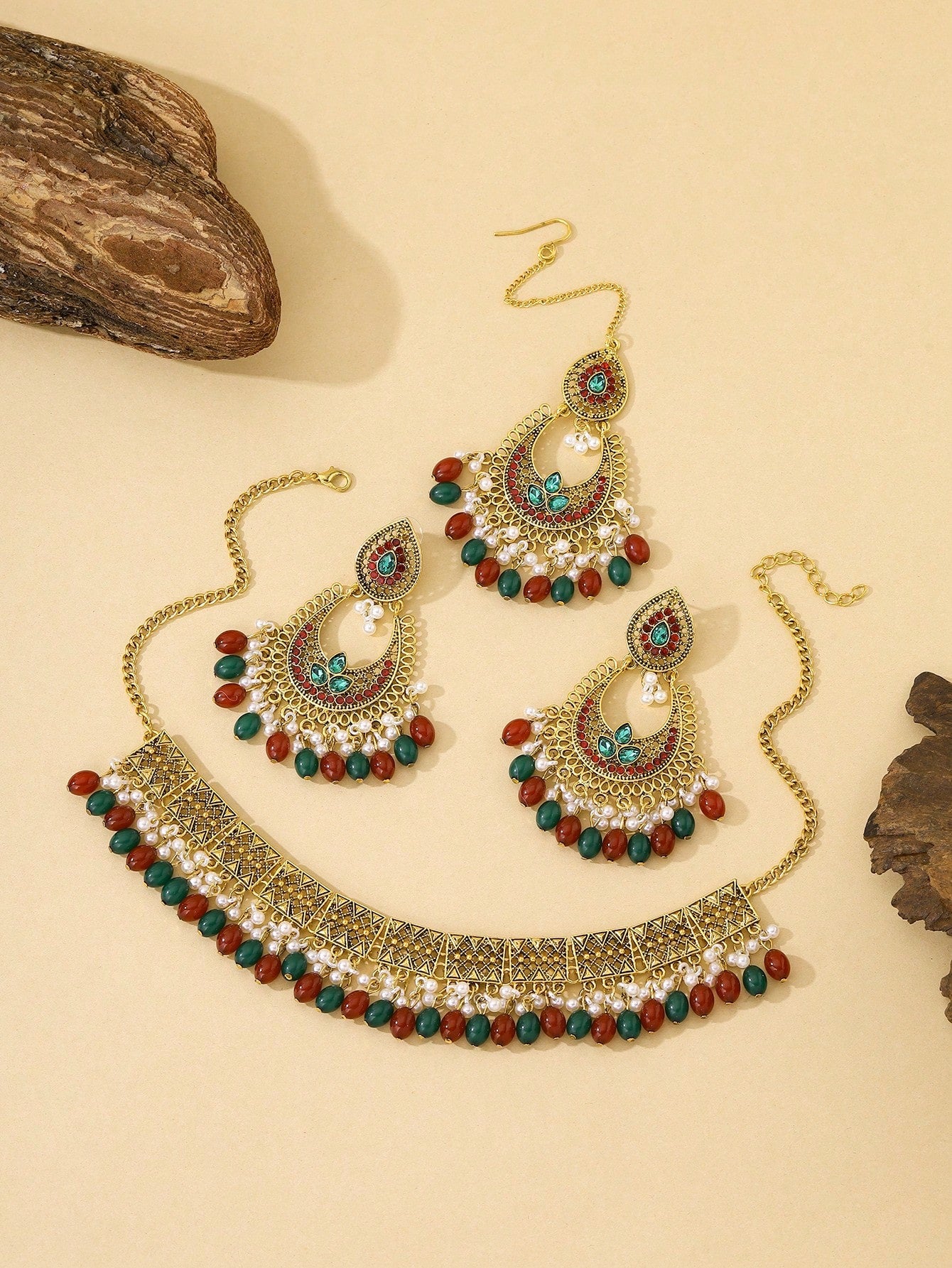 BB0039 Kundan Necklace set for outfits Jewelry set Chocker set for Wendding