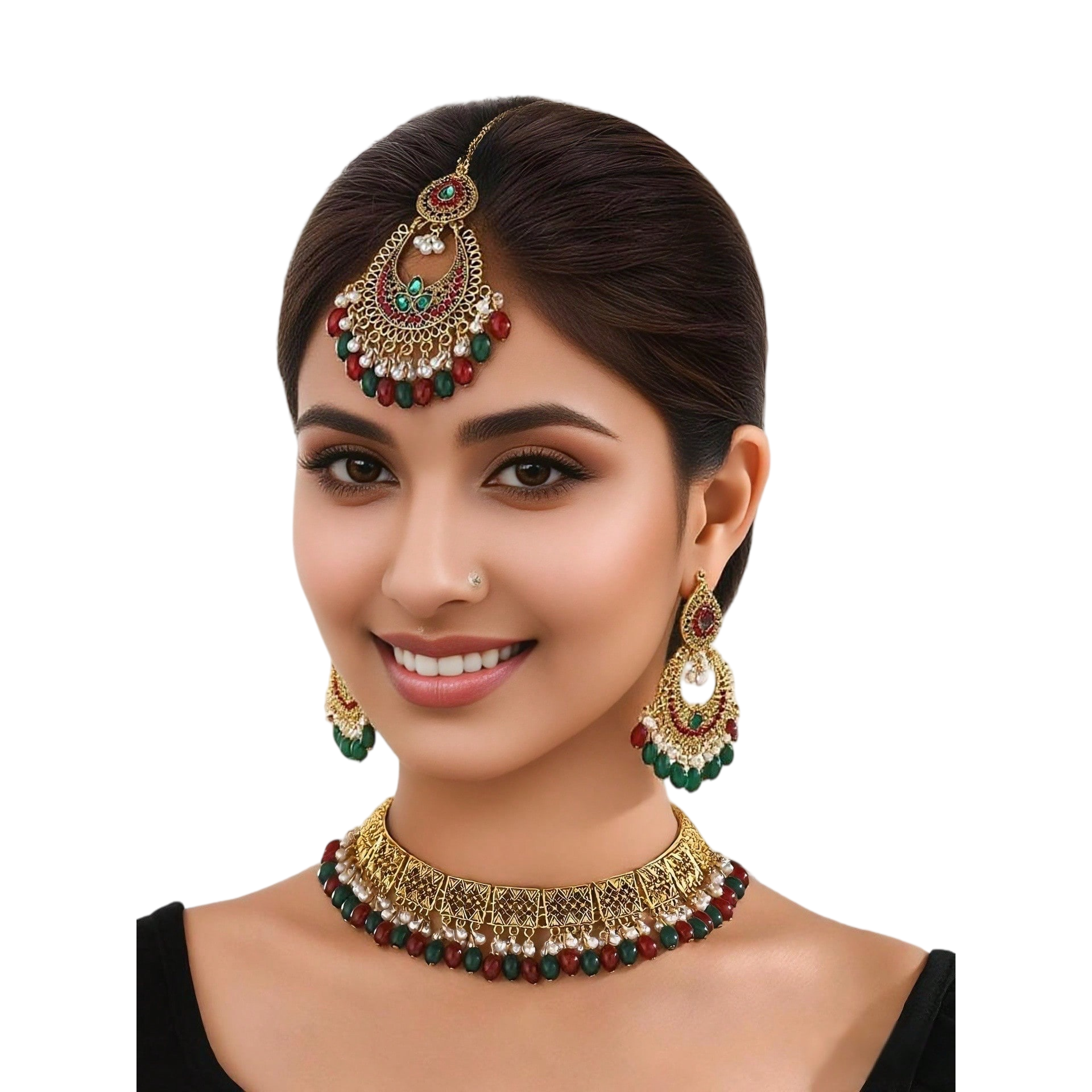 BB0039 Kundan Necklace set for outfits Jewelry set Chocker set for Wendding