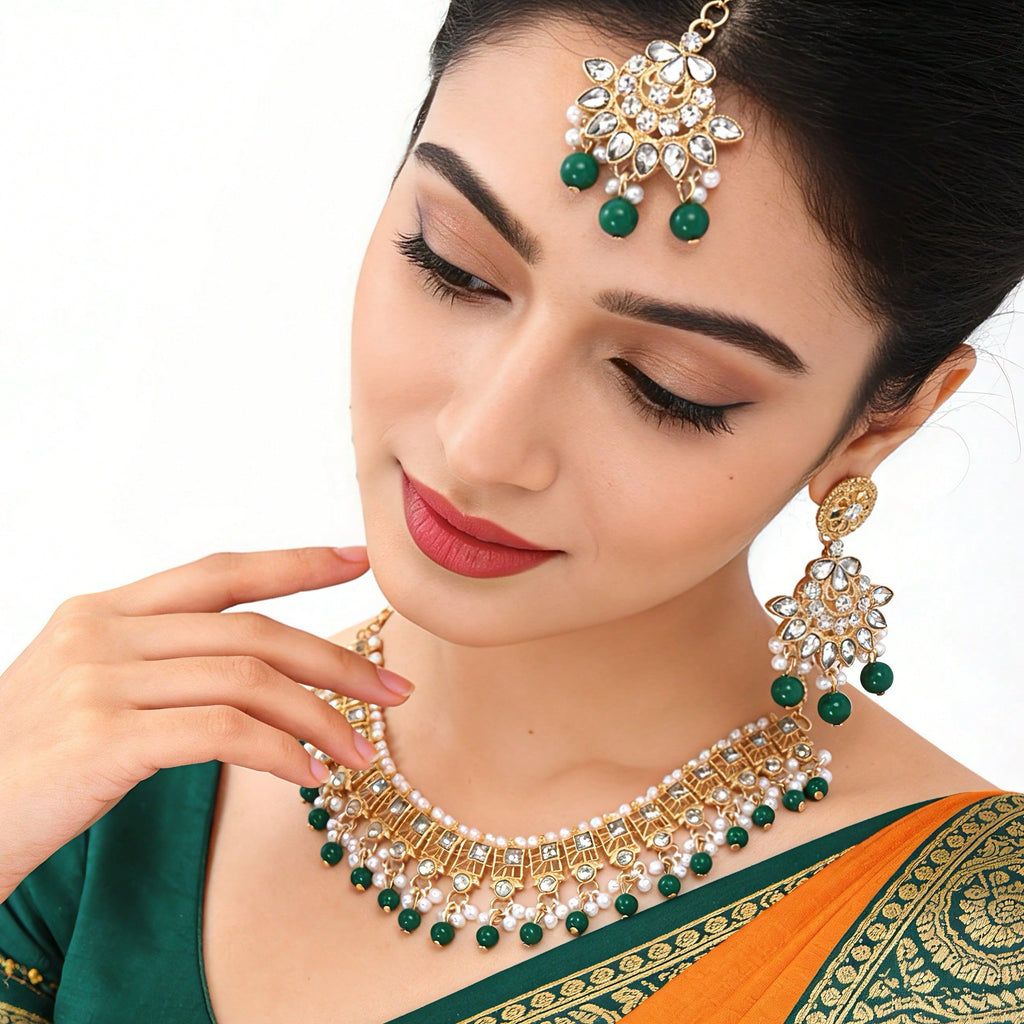 BB0040 Kundan Necklace set for outfits Jewelry set Chocker set for Woman