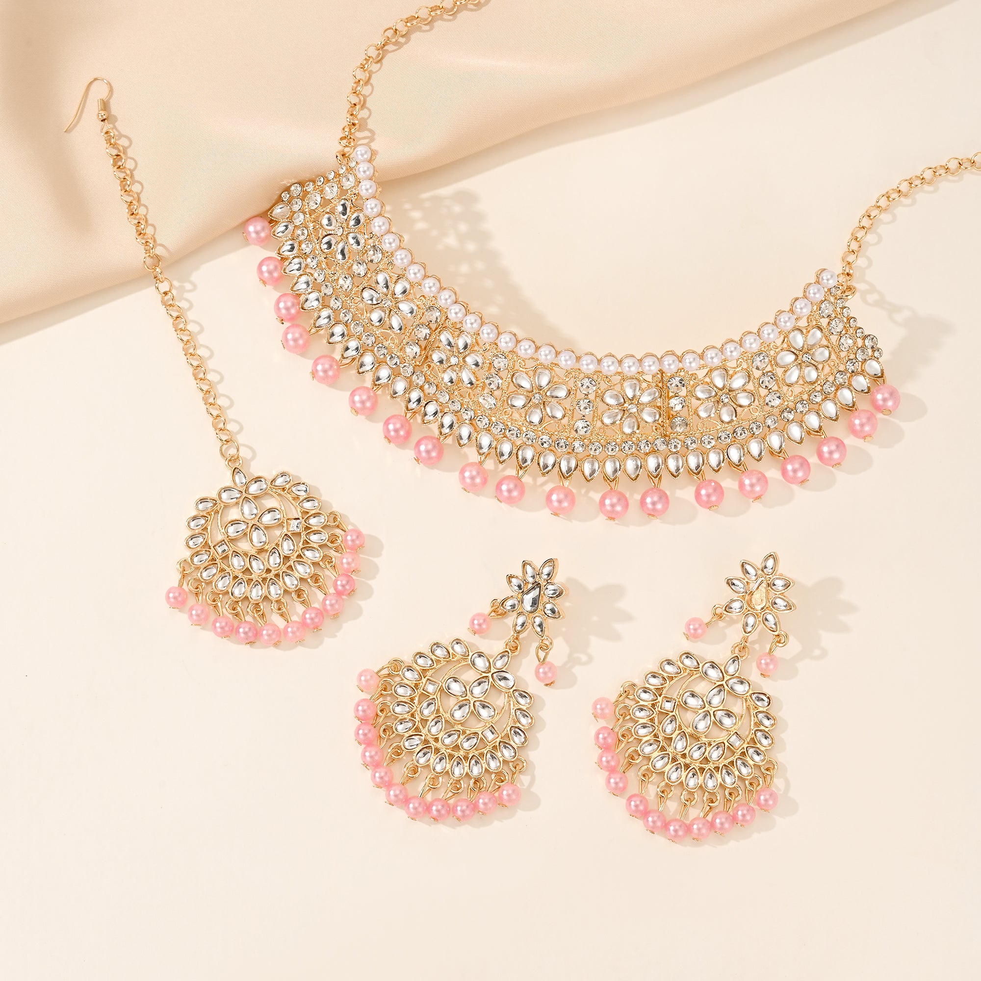 BB0038 Kundan Necklace set for outfits Jewelry set Chocker set for Woman