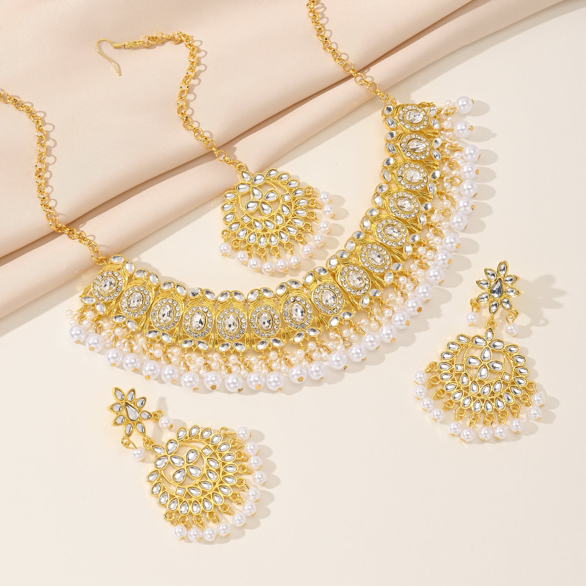 BB0041 Kundan Necklace set for outfits Jewelry set Chocker set for Woman