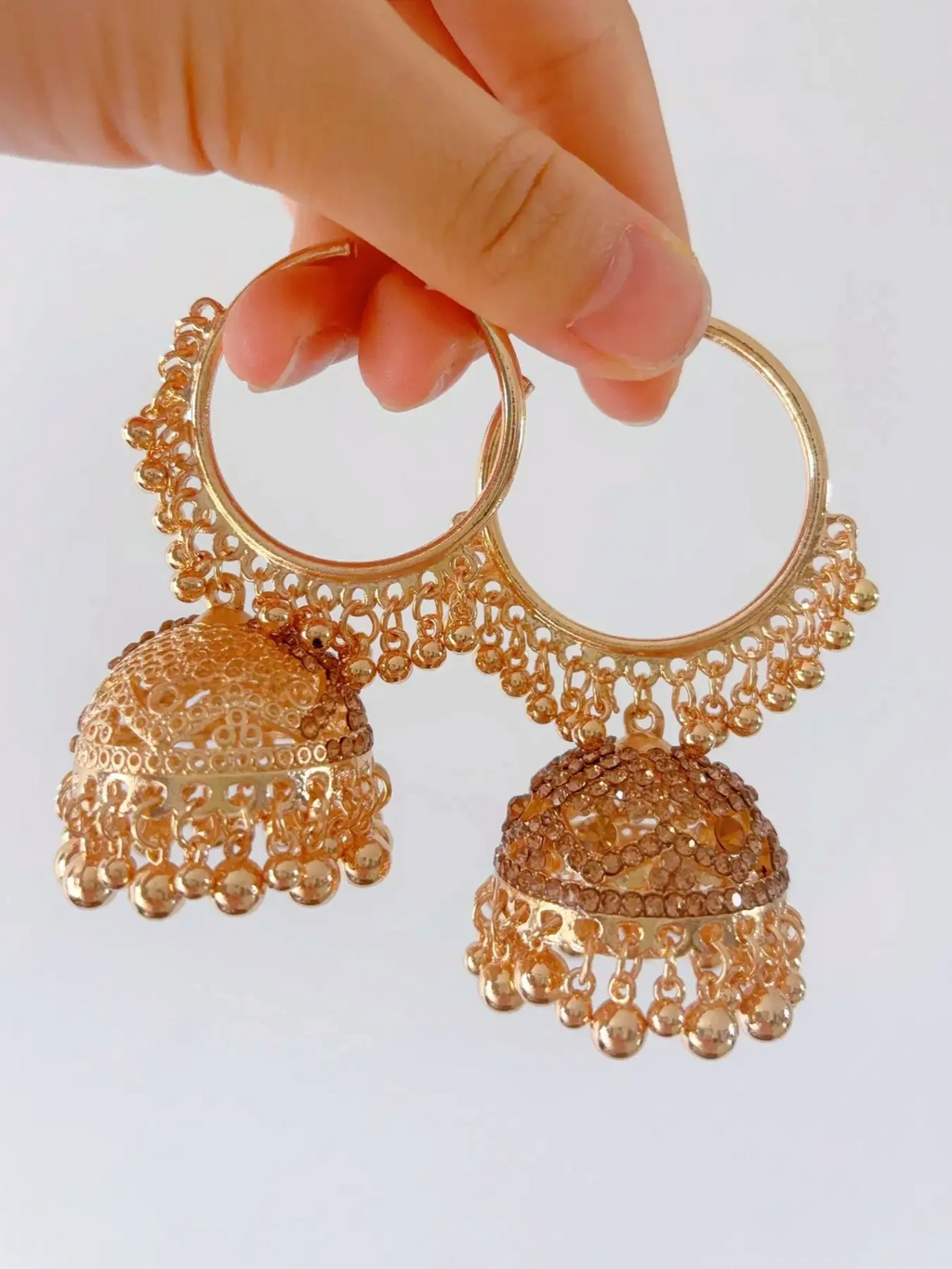 BB0026 Hoops Jhumka Earrings Ethnic Earrings Vintage Earrings