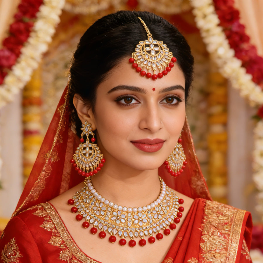 BB0038 Kundan Necklace set for outfits Jewelry set Chocker set for Woman