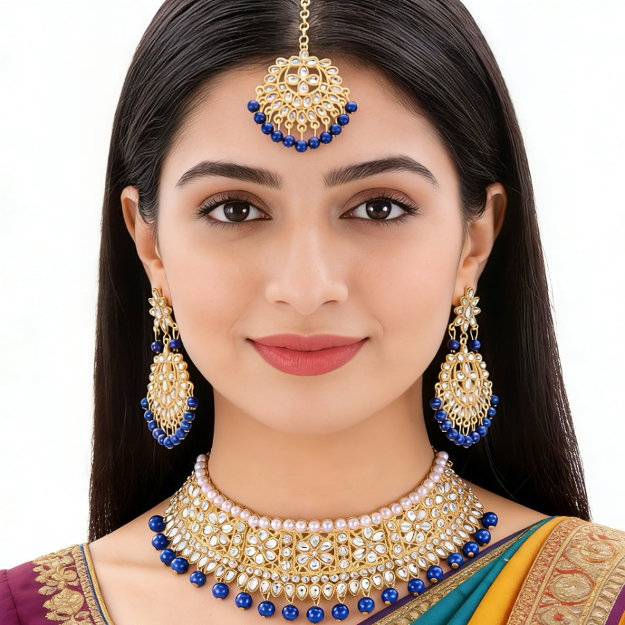 BB0038 Kundan Necklace set for outfits Jewelry set Chocker set for Woman