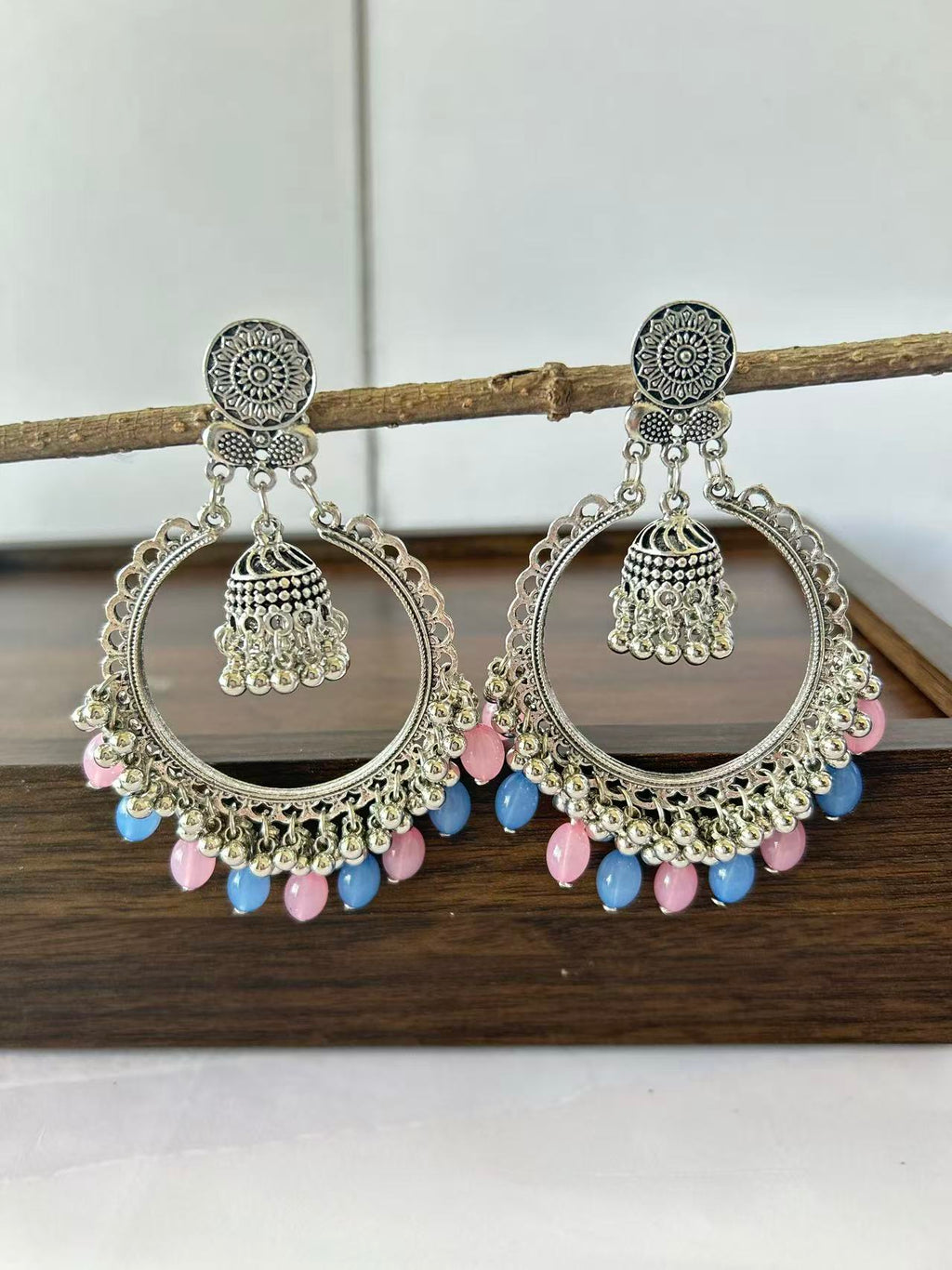 Hoops Jhumka Earrings Vintage Earrings