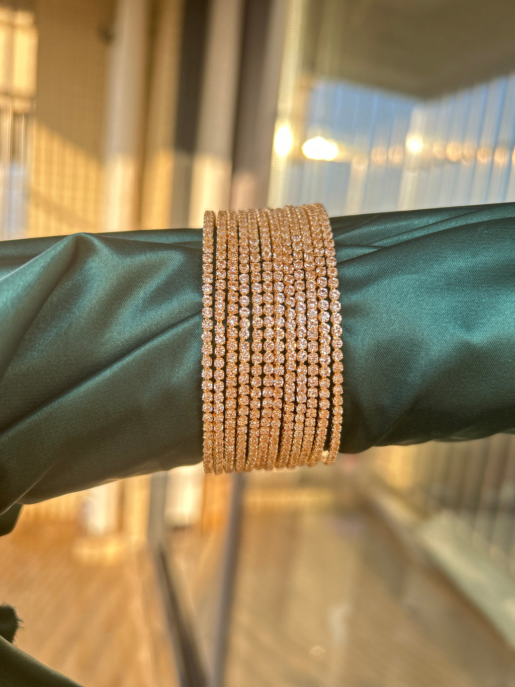 BB0045 12pcs Stone bangles sets bracelet for Woman