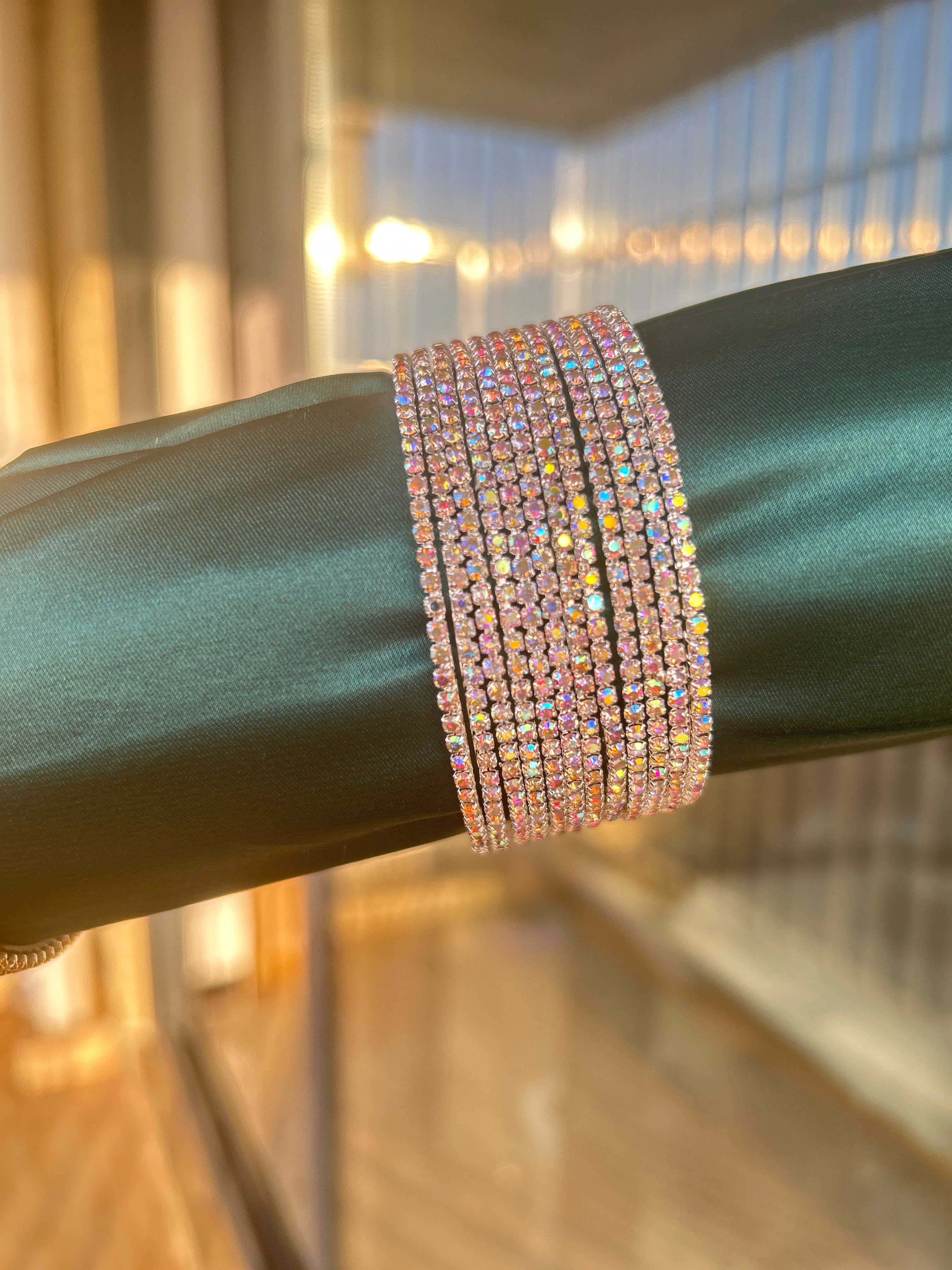 BB0045 12pcs Stone bangles sets bracelet for Woman