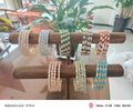 BB0051 4pcs CZ Zircon bangles sets bracelet for Woman