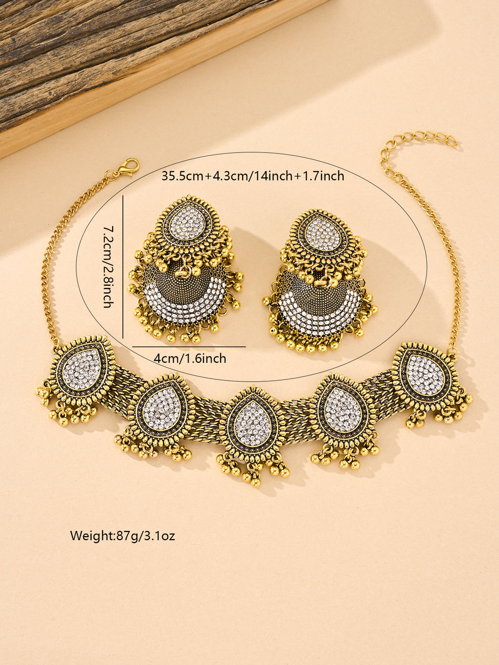 BB0063 Kundan Necklace set for outfits Jewelry set Chocker set for Woman