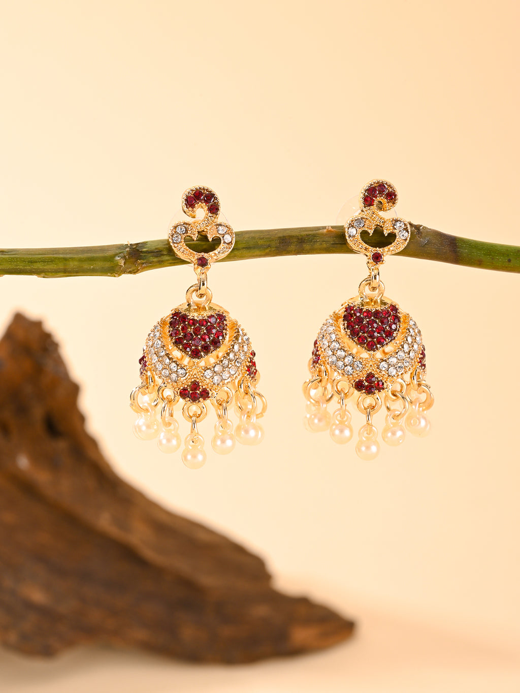 B0013  Jhumka Earrings Vintage Jewelry