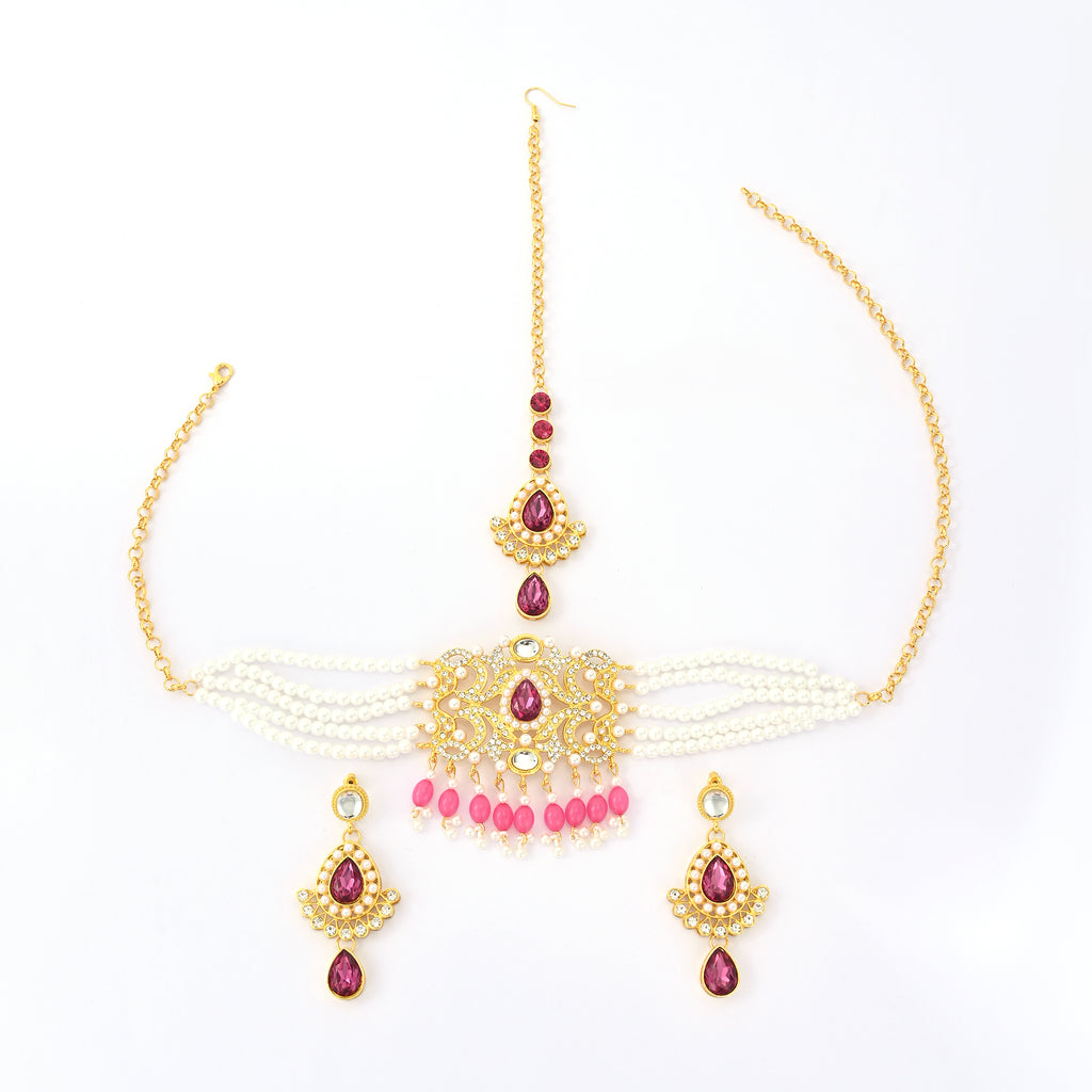 BB0061 Kundan Necklace set for outfits Jewelry set Chocker set for Woman