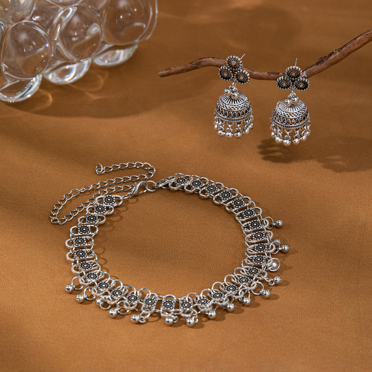 Oxidized Simple chocker sets for Woman Jewelry set for girl
