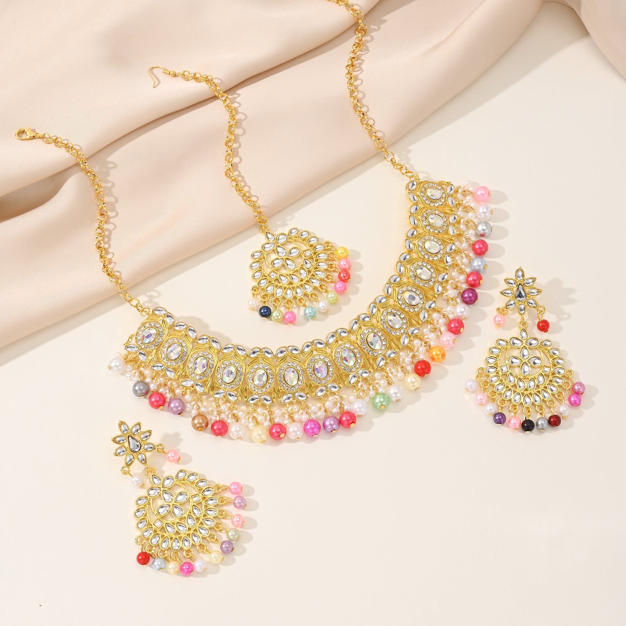 BB0041 Kundan Necklace set for outfits Jewelry set Chocker set for Woman