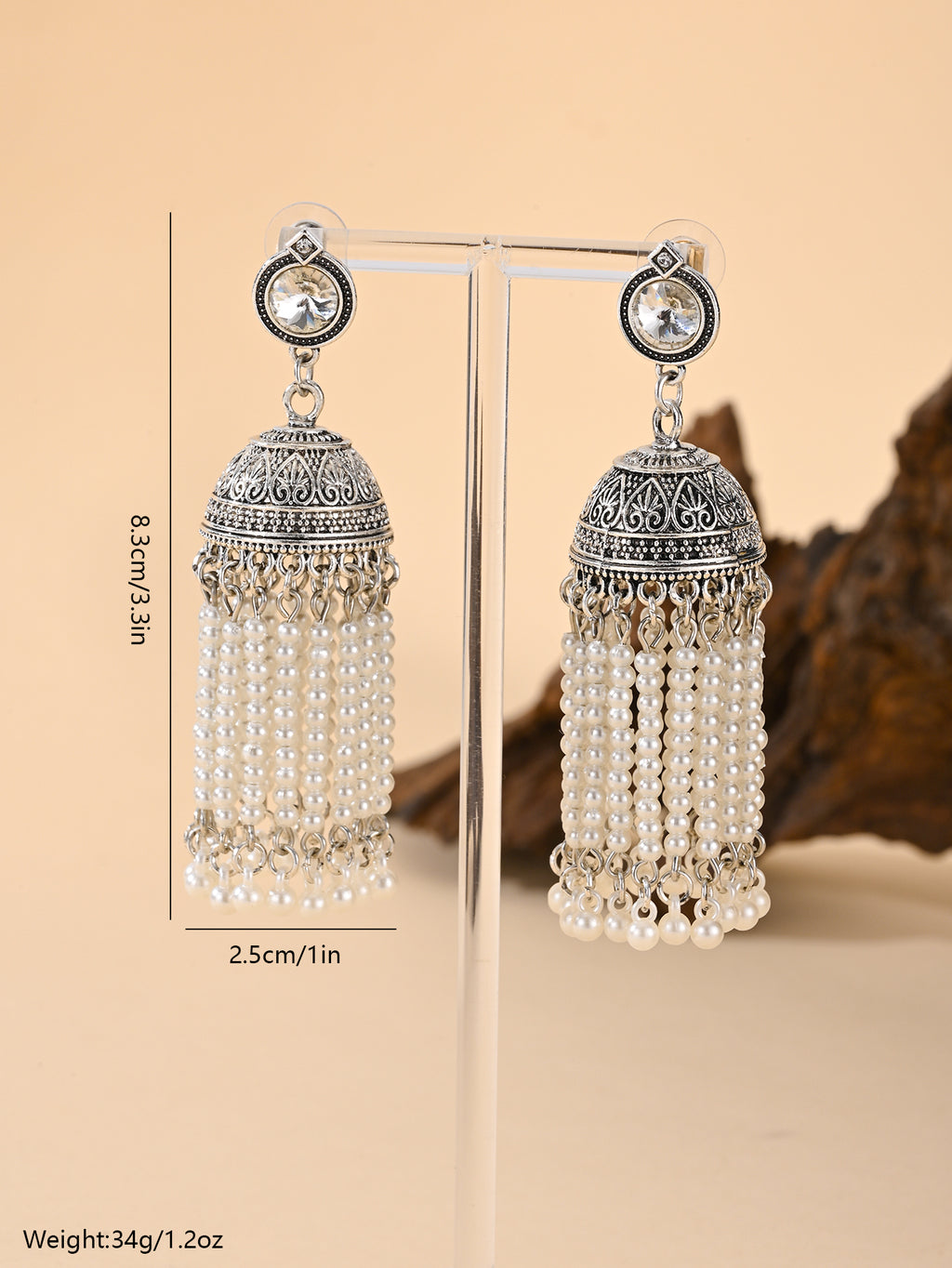BB0023 Long Jhumka Earrings Ethnic Earrings Vintage Earrings