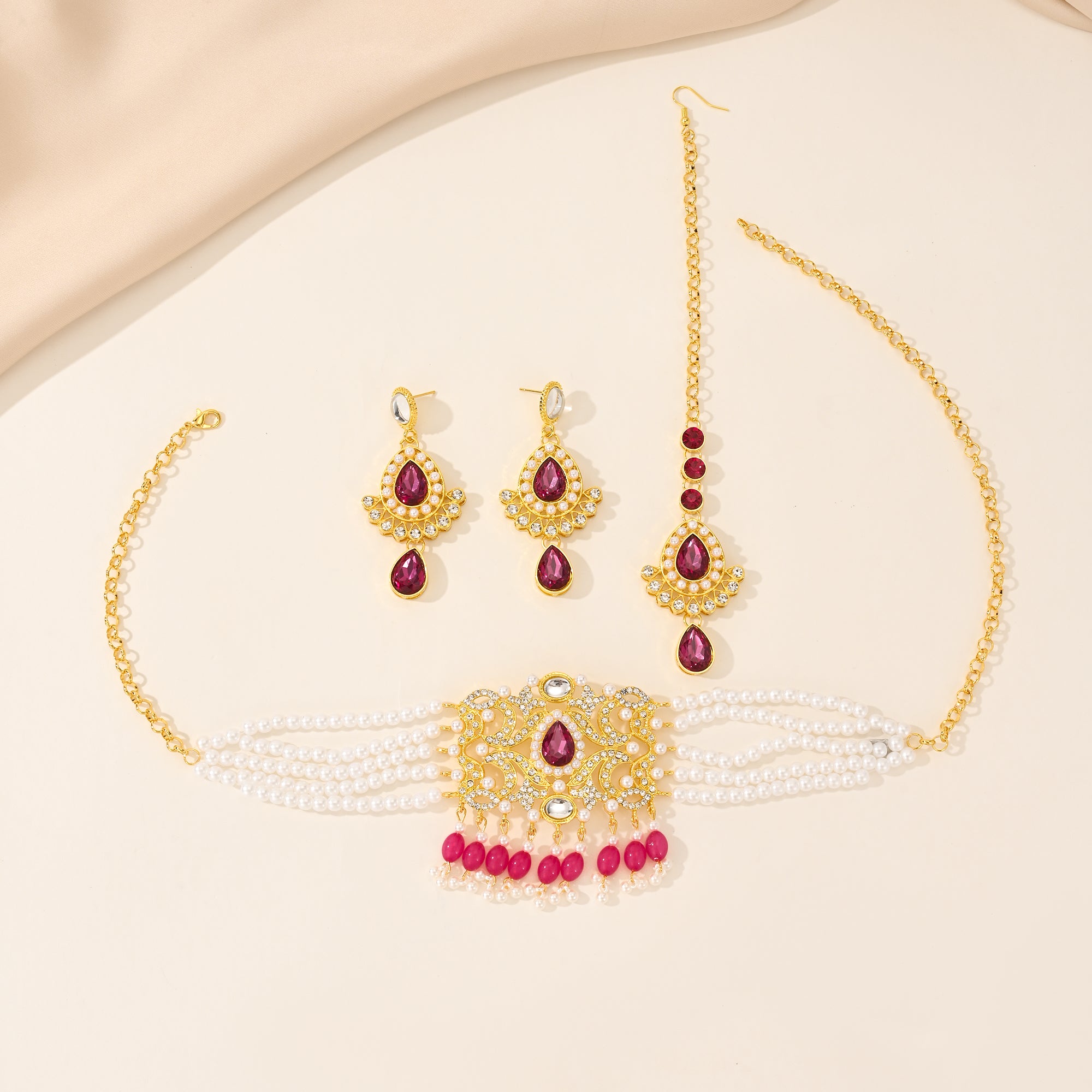 BB0061 Kundan Necklace set for outfits Jewelry set Chocker set for Woman