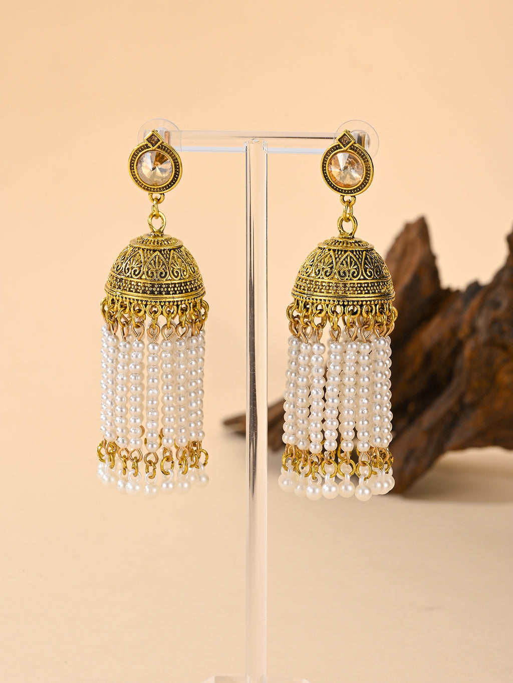 BB0023 Long Jhumka Earrings Ethnic Earrings Vintage Earrings