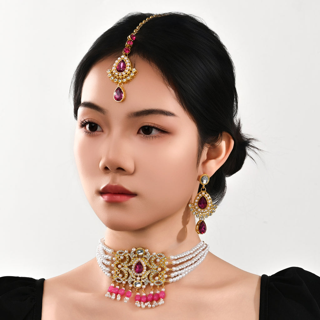 BB0061 Kundan Necklace set for outfits Jewelry set Chocker set for Woman
