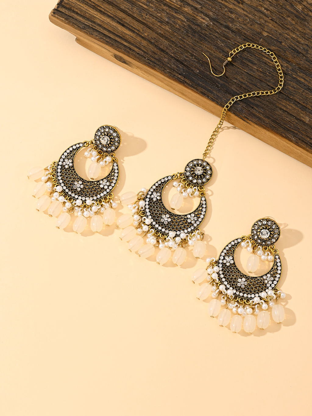 BB0035 Tikka with Earrings Necklace set for outfits Jewelry set Chocker set for Woman