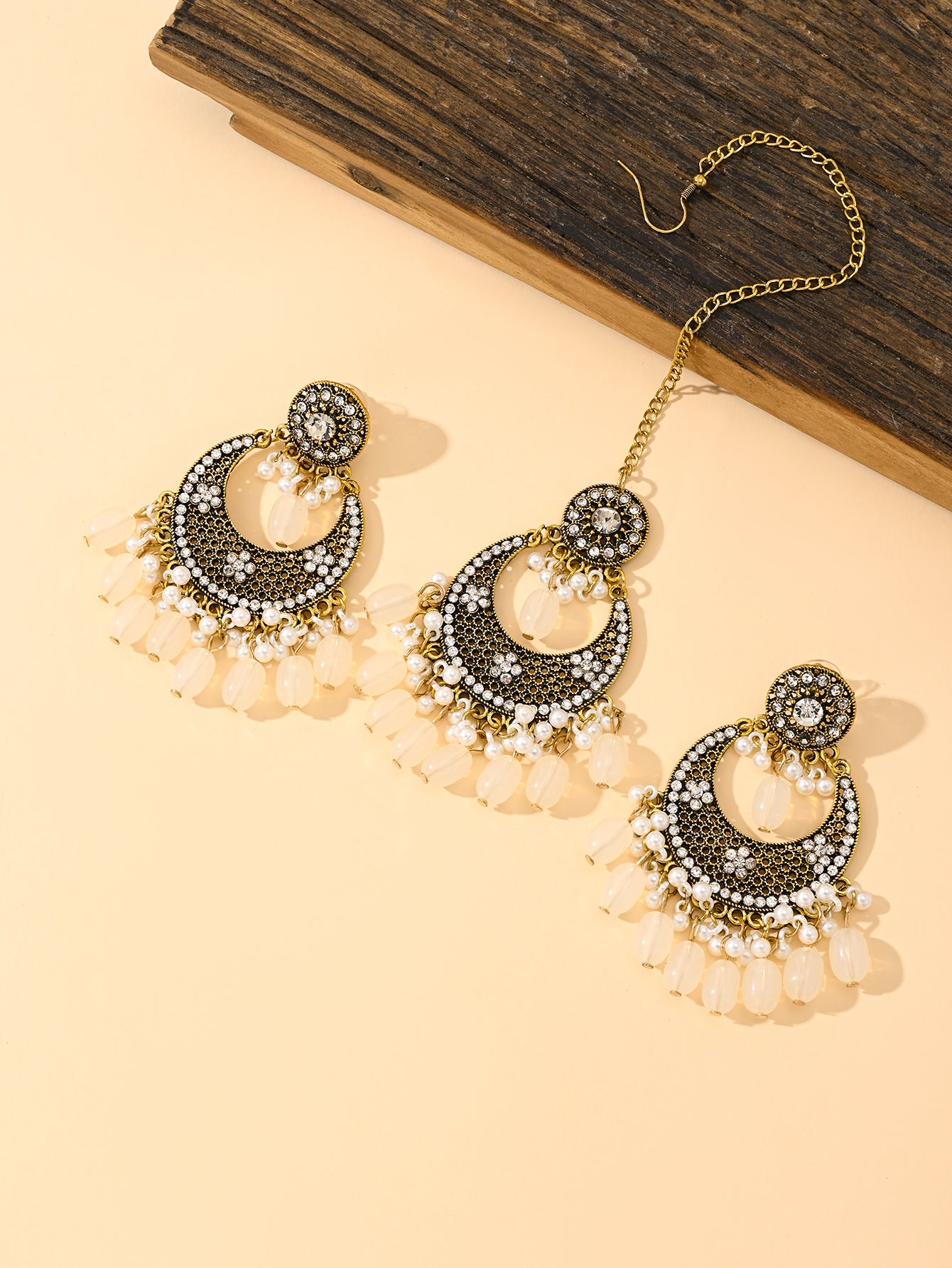 BB0035 Tikka with Earrings Necklace set for outfits Jewelry set Chocker set for Woman