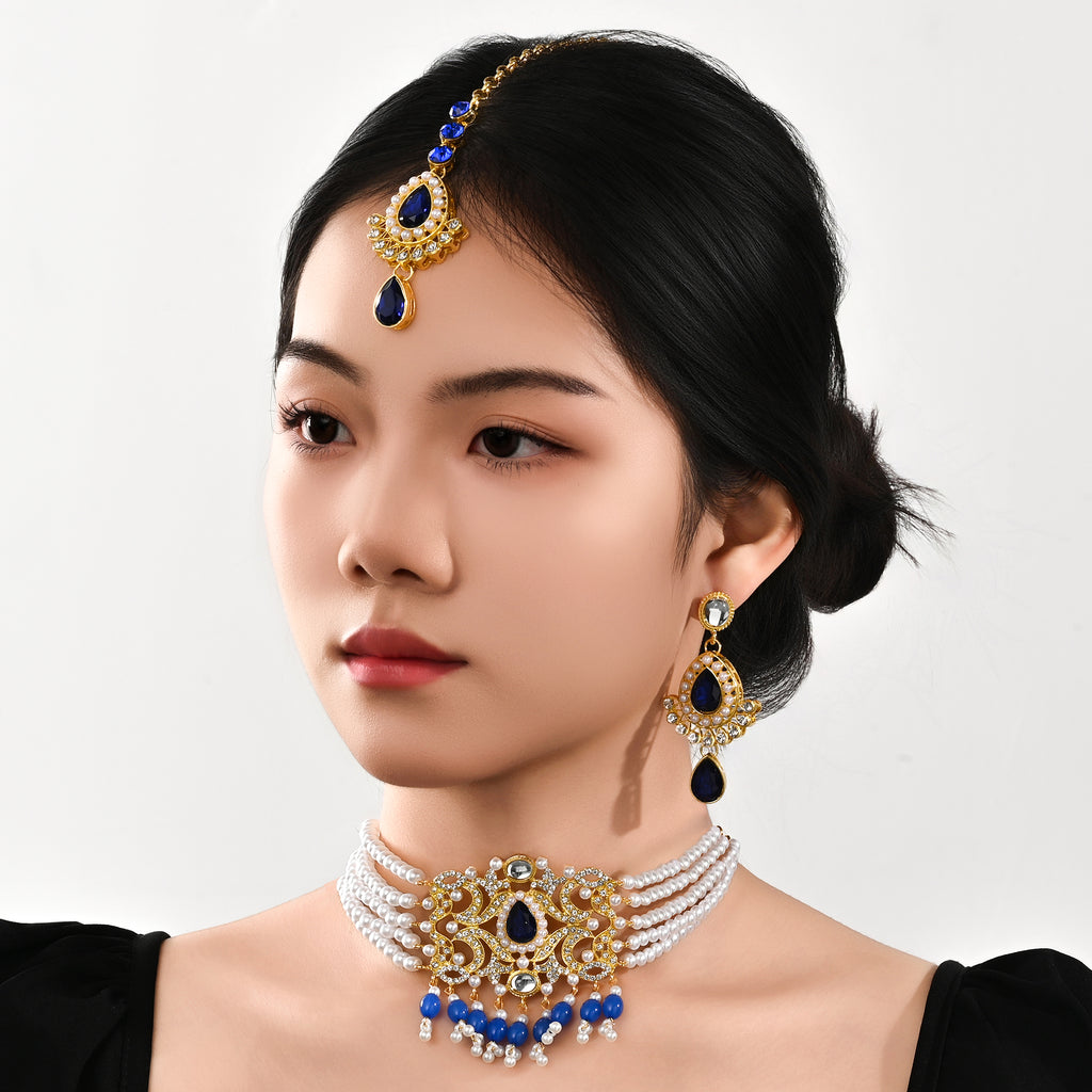 BB0061 Kundan Necklace set for outfits Jewelry set Chocker set for Woman