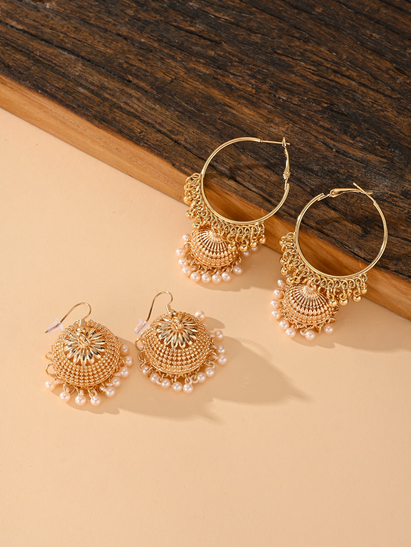 BB0028 Hoops Jhumka Earrings Ethnic Earrings Vintage Earrings