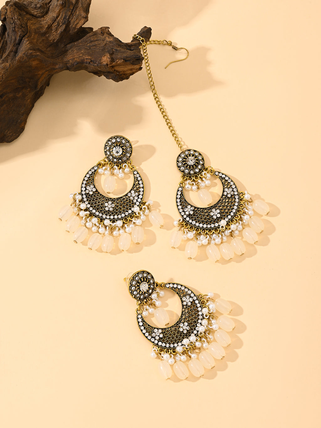 BB0035 Tikka with Earrings Necklace set for outfits Jewelry set Chocker set for Woman
