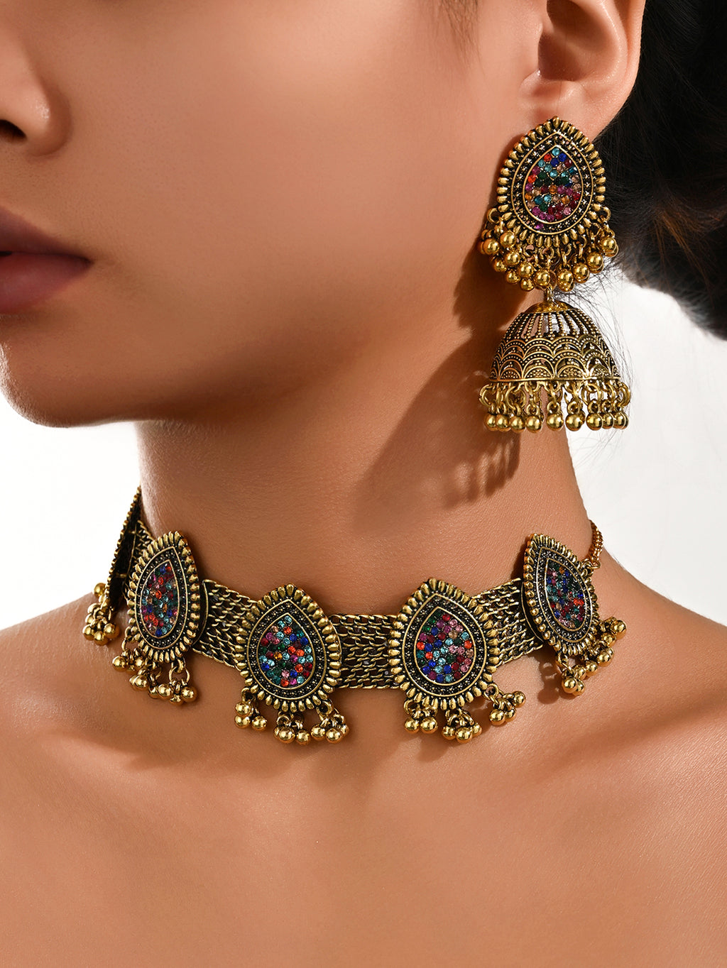 BB0063 Kundan Necklace set for outfits Jewelry set Chocker set for Woman