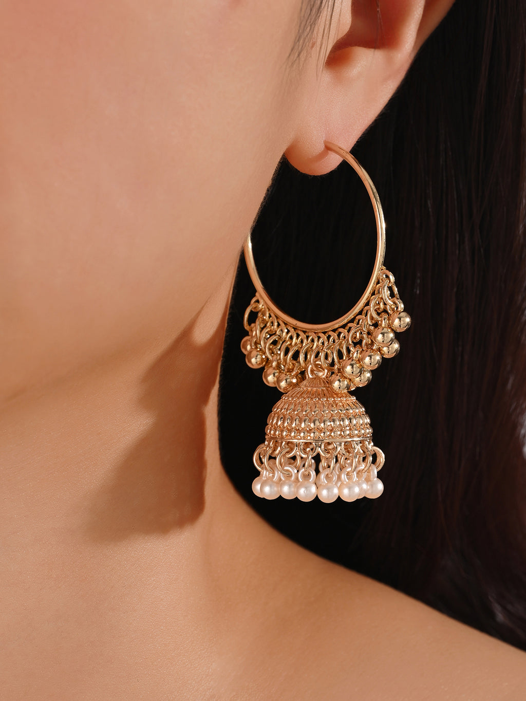 BB0028 Hoops Jhumka Earrings Ethnic Earrings Vintage Earrings