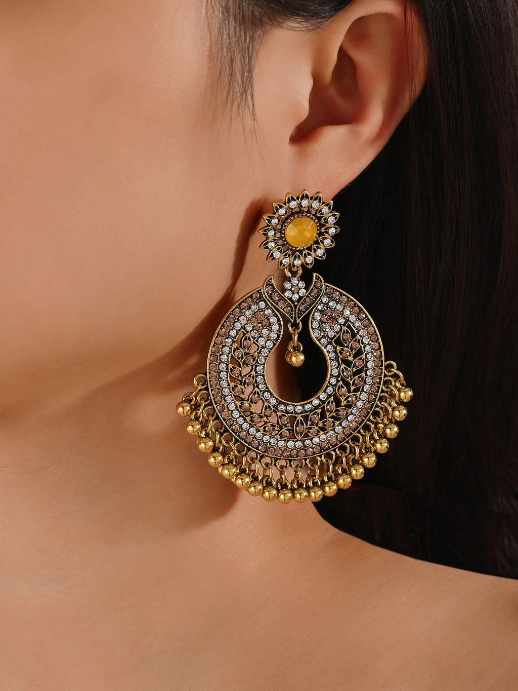 BB0027 Hoops Jhumka Earrings Ethnic Earrings Vintage Earrings