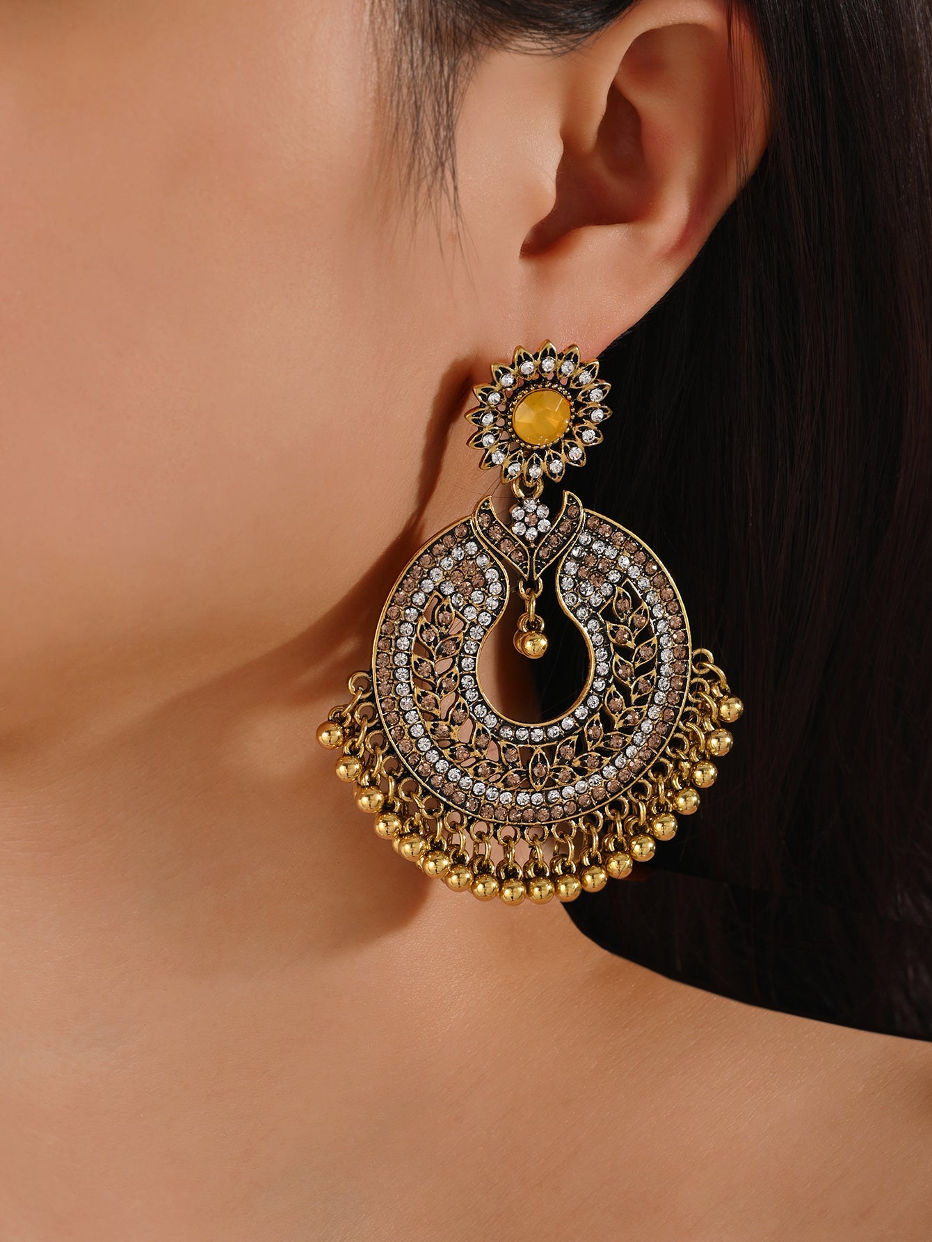BB0027 Hoops Jhumka Earrings Ethnic Earrings Vintage Earrings