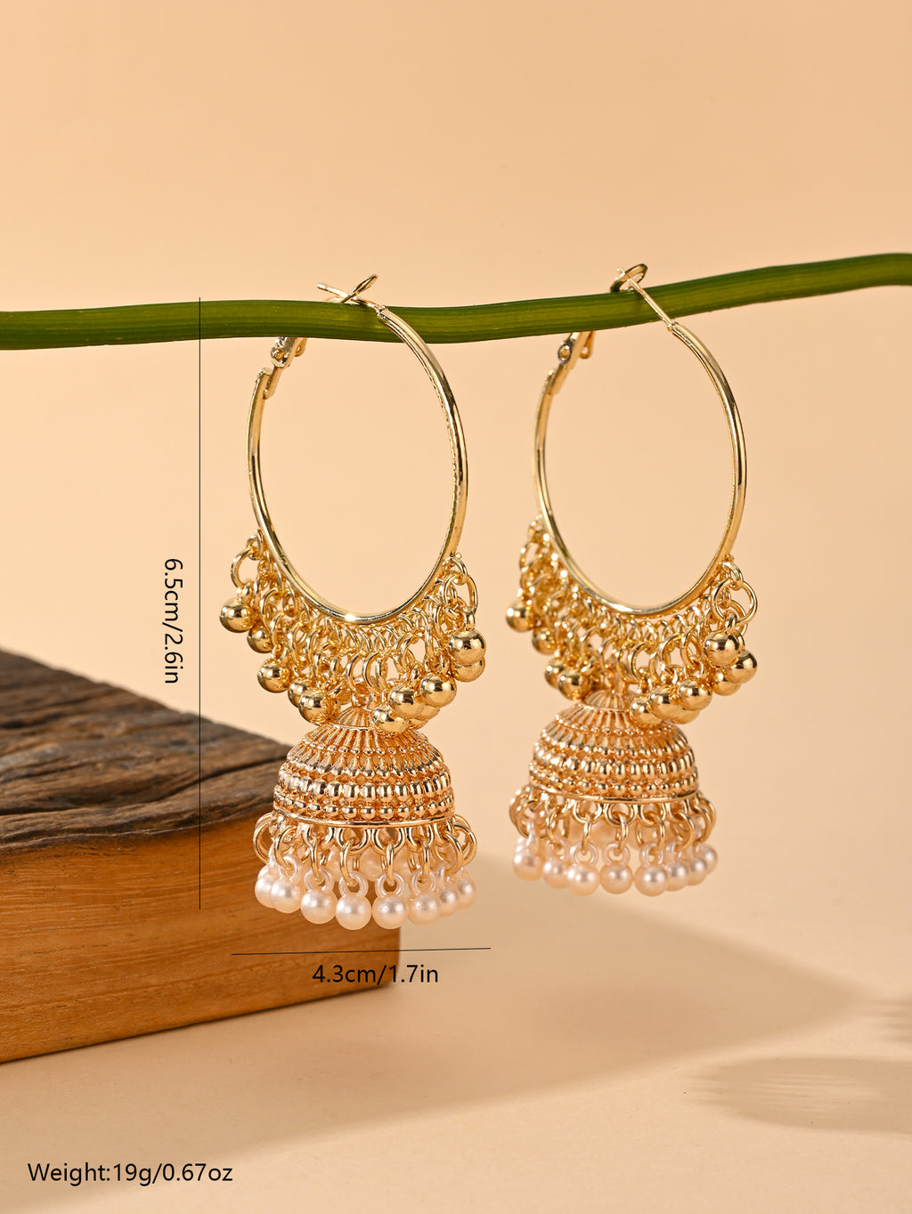 BB0028 Hoops Jhumka Earrings Ethnic Earrings Vintage Earrings