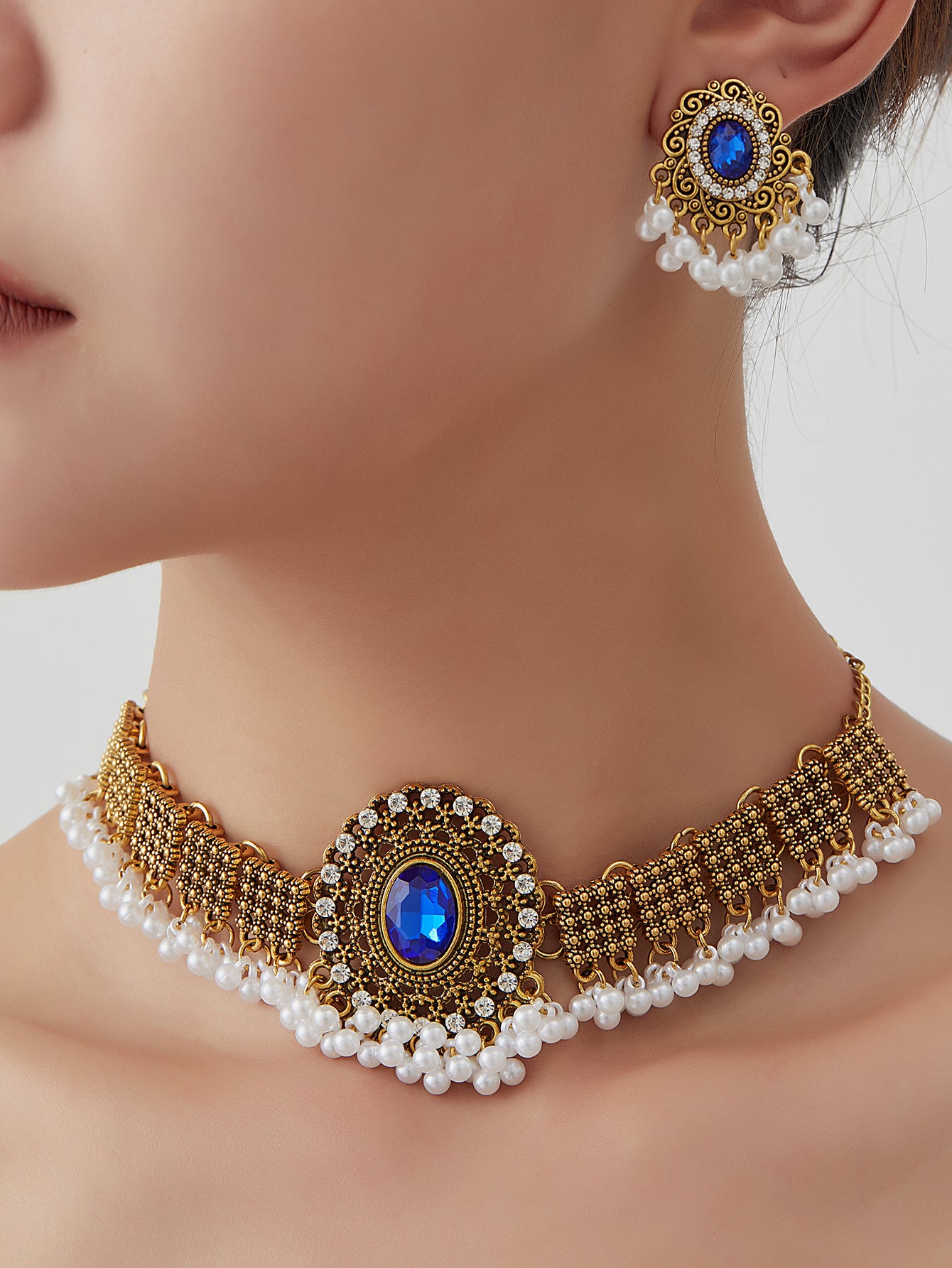 BB0036 Necklace set for outfits Jewelry set Chocker set for Woman