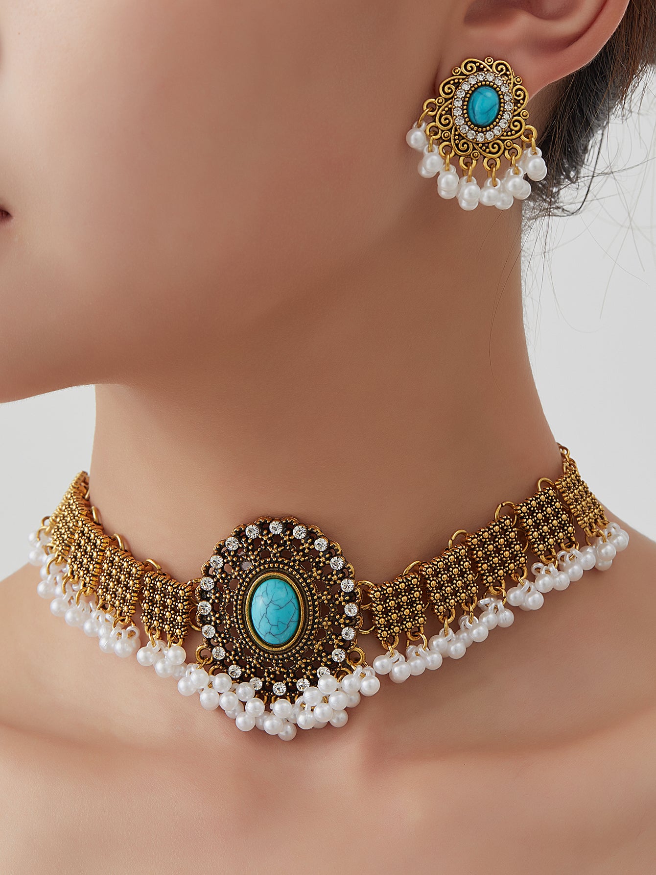 BB0036 Necklace set for outfits Jewelry set Chocker set for Woman