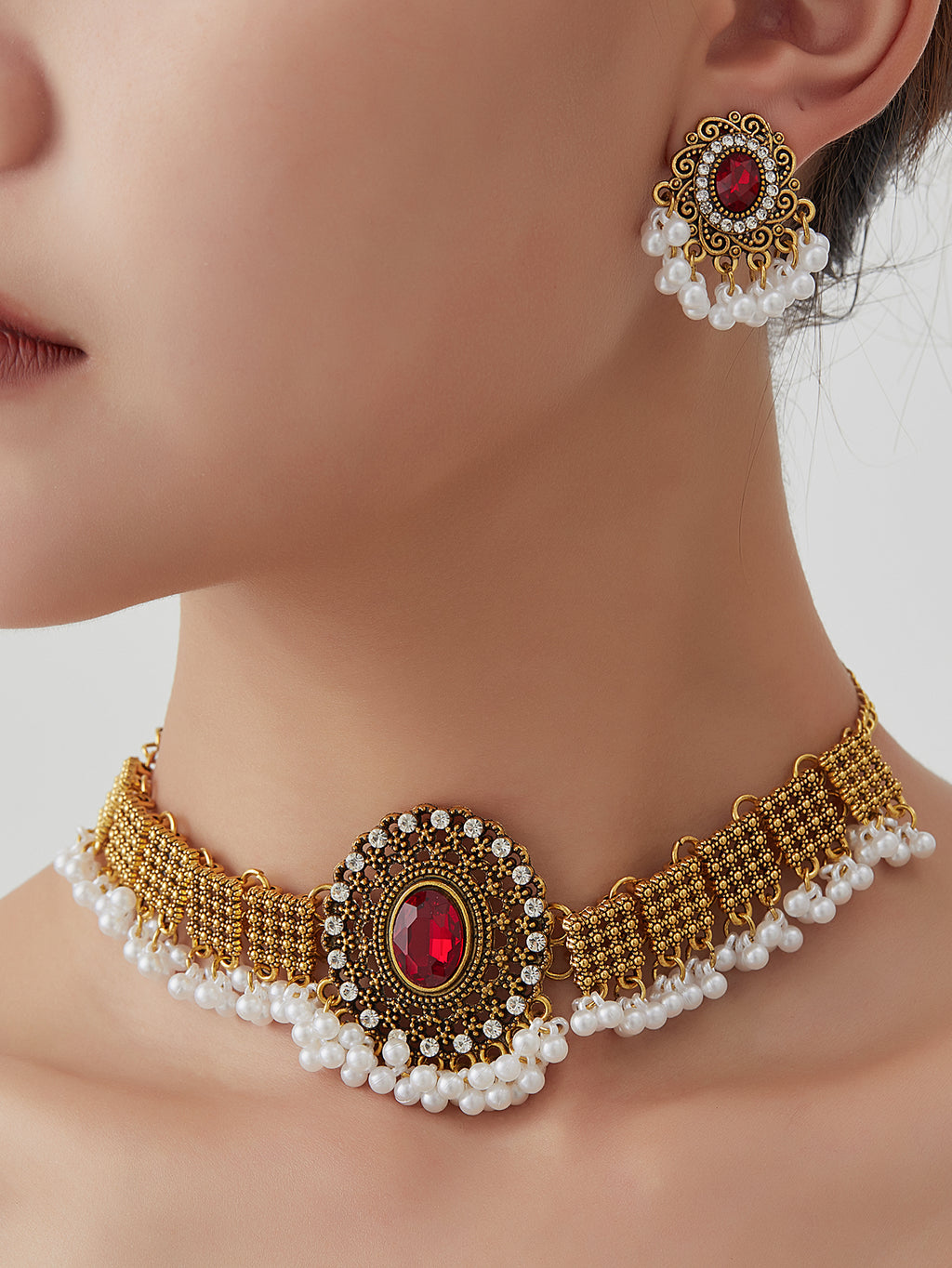 BB0036 Necklace set for outfits Jewelry set Chocker set for Woman