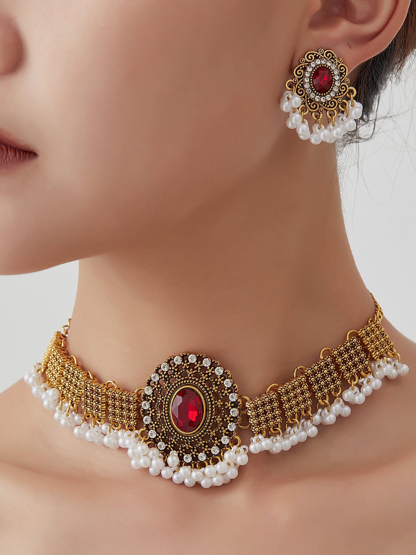 BB0036 Necklace set for outfits Jewelry set Chocker set for Woman