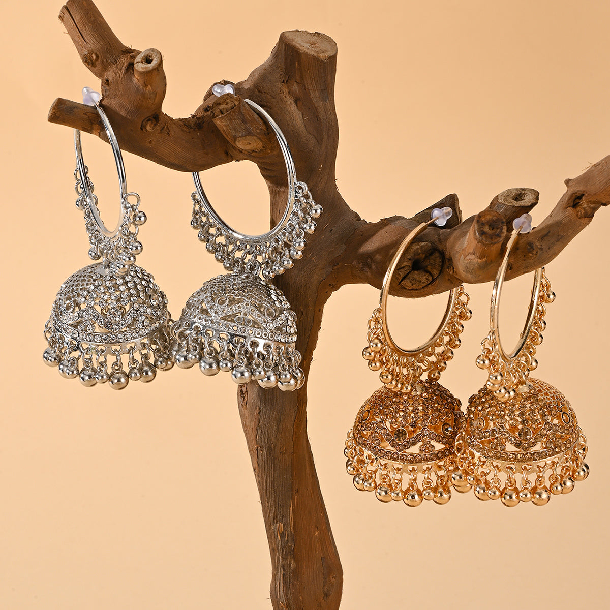 BB0026 Hoops Jhumka Earrings Ethnic Earrings Vintage Earrings