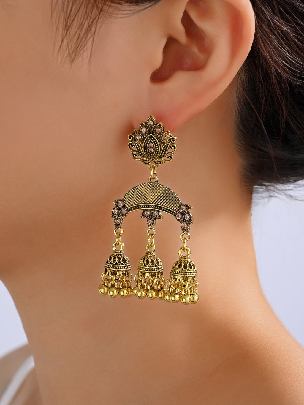 BB0025  Jhumka Earrings Ethnic Earrings Vintage Earrings